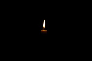 candle in the dark