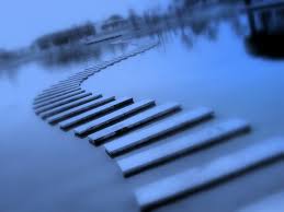 steps in water